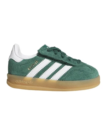 Pantofi sport din piele intoarsa Gazelle Indoor, Alb/Verde