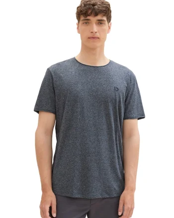 Tricou regular fit din amestec de bumbac, Albastru inchis