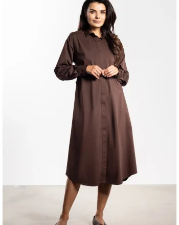 Rochie  A736, ciocolatiu, nylon, spandex