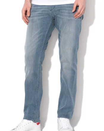 Blugi slim fit cu talie medie Josh, Albastru prafuit