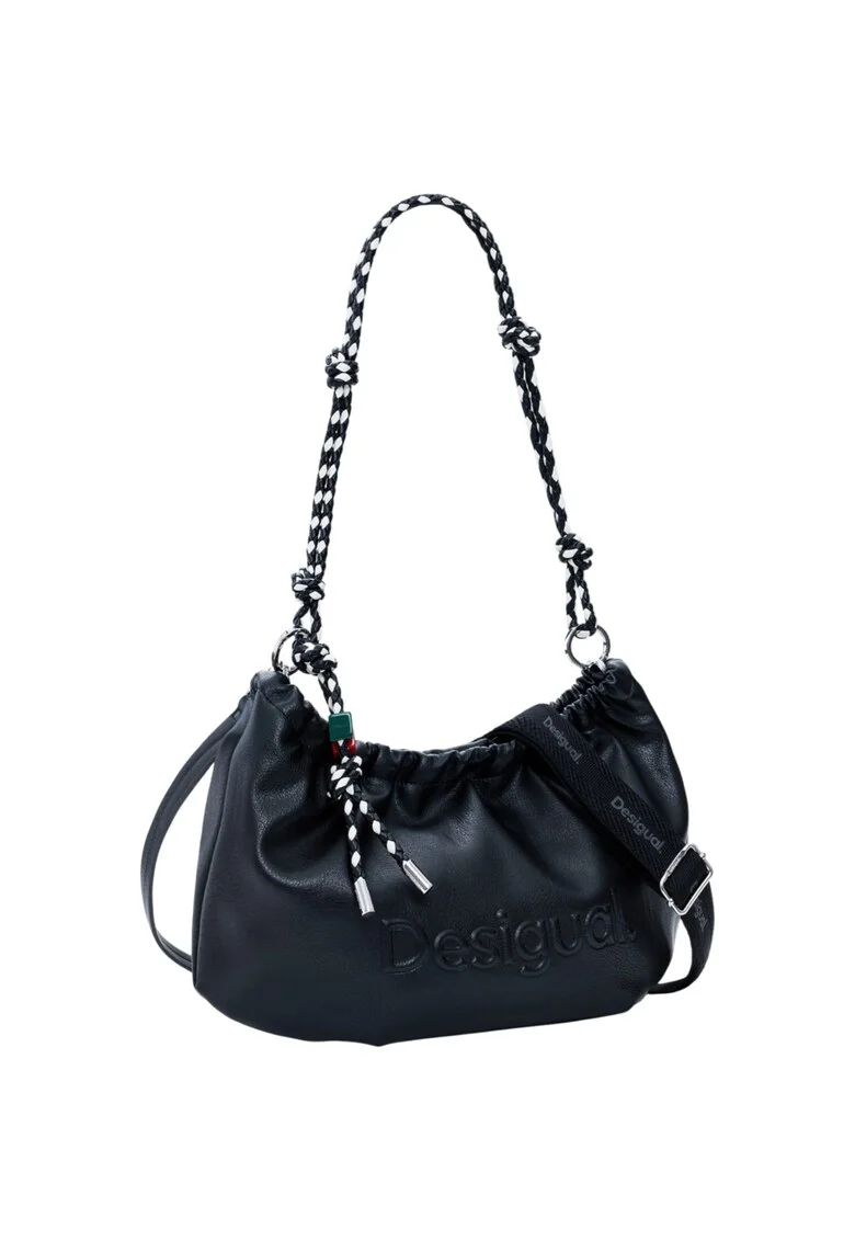 Geanta  Half Logo Waverly, Negru, 40x12.5x20.5 cm