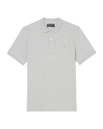 Tricou polo din bumbac, Gri
