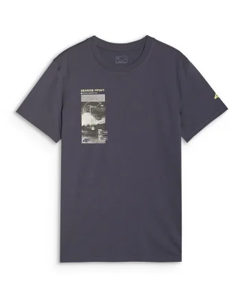 Tricou Barbati  Antracit, 100% Bumbac, Imprimeu, Gri antracit