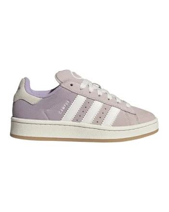 Pantofi sport Campus 00s low-cut din piele intoarsa, Alb murdar/Roz prafuit