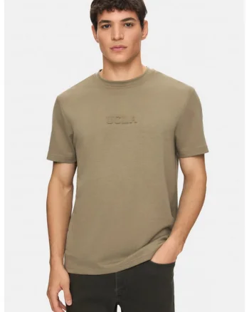 Tricou cu decolteu la baza gatului Canary, Kaki