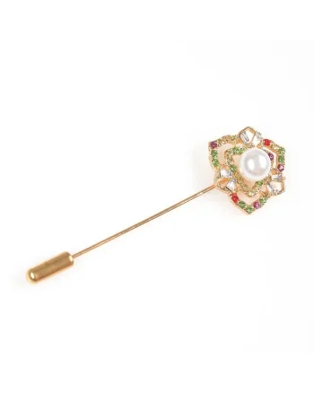 Brosa martisor tip ac cu floare