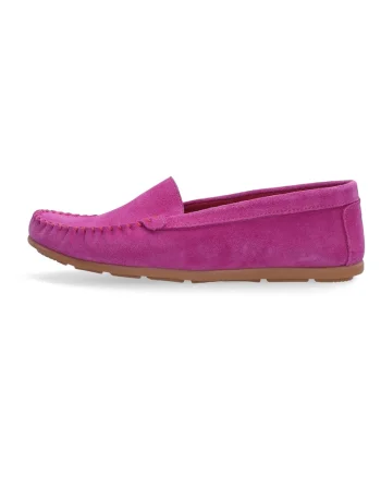 Pantofi loafer din piele de caprioara