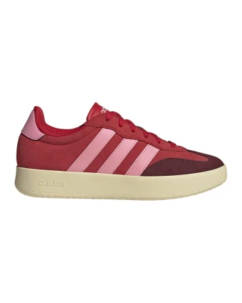 Pantofi sport Barreda din piele intoarsa cu insertii din material sintetic, Rosu inchis/Rosu vermillion