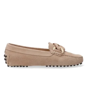 Pantofi loafer cu ornament metalic,