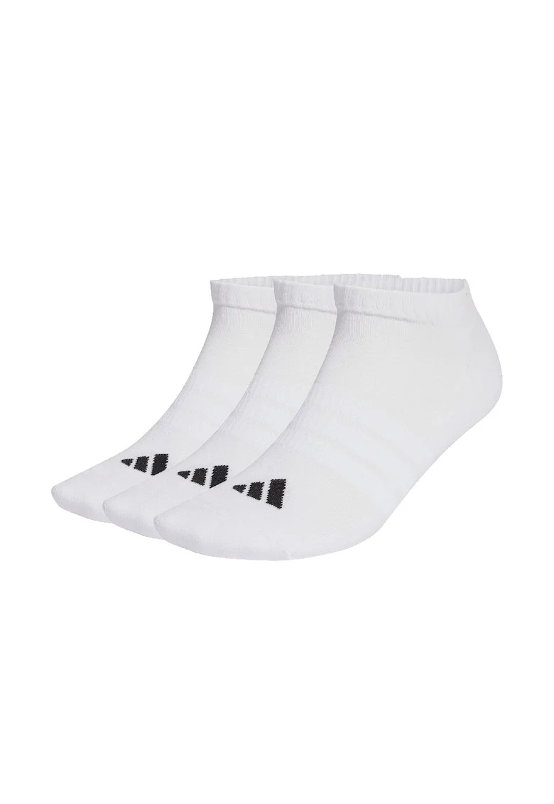 Set de sosete unisex pana la glezna, cu amortizare Essentials - 3 perechi, Alb