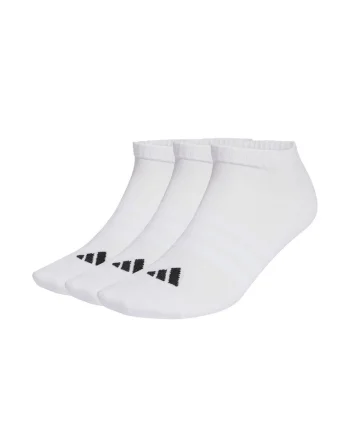 Set de sosete unisex pana la glezna, cu amortizare Essentials - 3 perechi, Alb