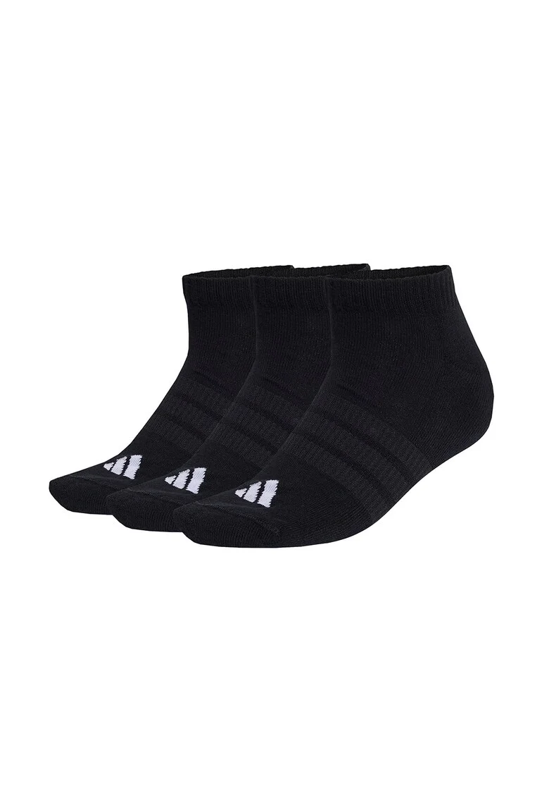 Set de sosete unisex pana la glezna, cu amortizare Essentials - 3 perechi, Negru