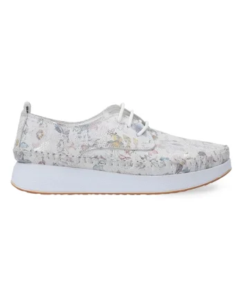 Pantofi de piele cu model floral