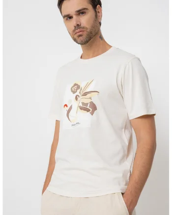Tricou lejer cu imprimeu, Maro inchis/Galben sofran/Galben pal