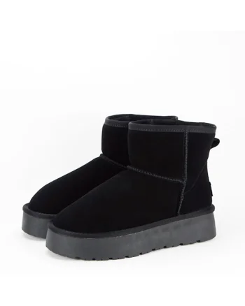 Ghete din piele naturala negre B-JB1925 117 5, Negru