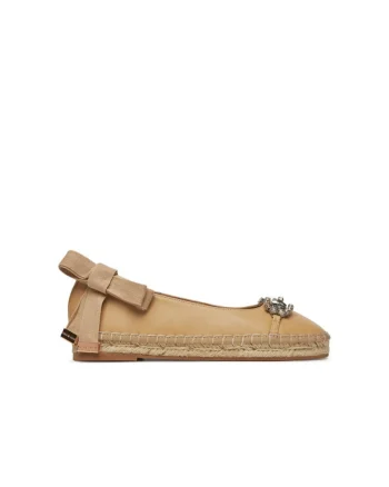 Espadrile dama  V250250, Piele naturala, Bej