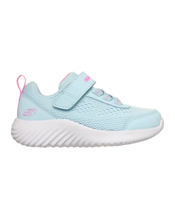 Pantofi sport de plasa cu velcro si aspect tricotat Bounder Free And Easy, Albastru glaciar