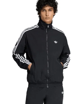 Bluza de trening cu fermoar Firebird, Alb/Negru