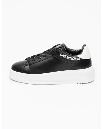 Pantofi sport low-cut din piele Eclipse, Alb/Negru
