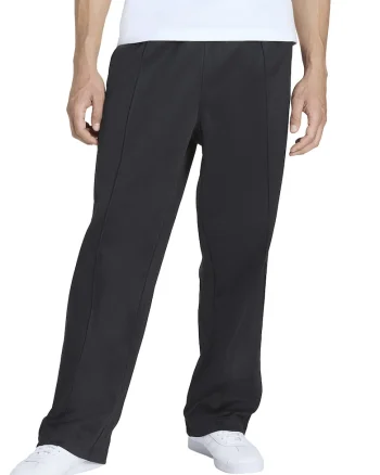 Pantaloni de trening cu segmente logo laterale, Negru