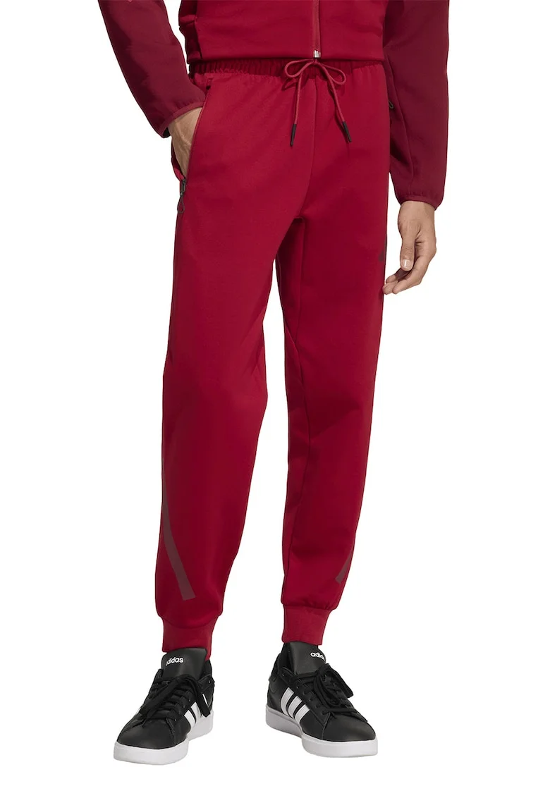 Pantaloni de trening relaxed fit cu snur Z.N.E., Rosu inchis
