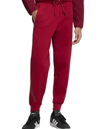 Pantaloni de trening relaxed fit cu snur Z.N.E., Rosu inchis