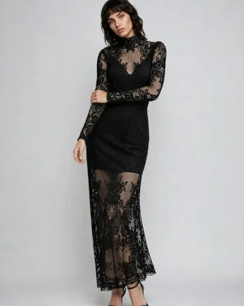 Rochie de seara lunga din dantela Nuvia