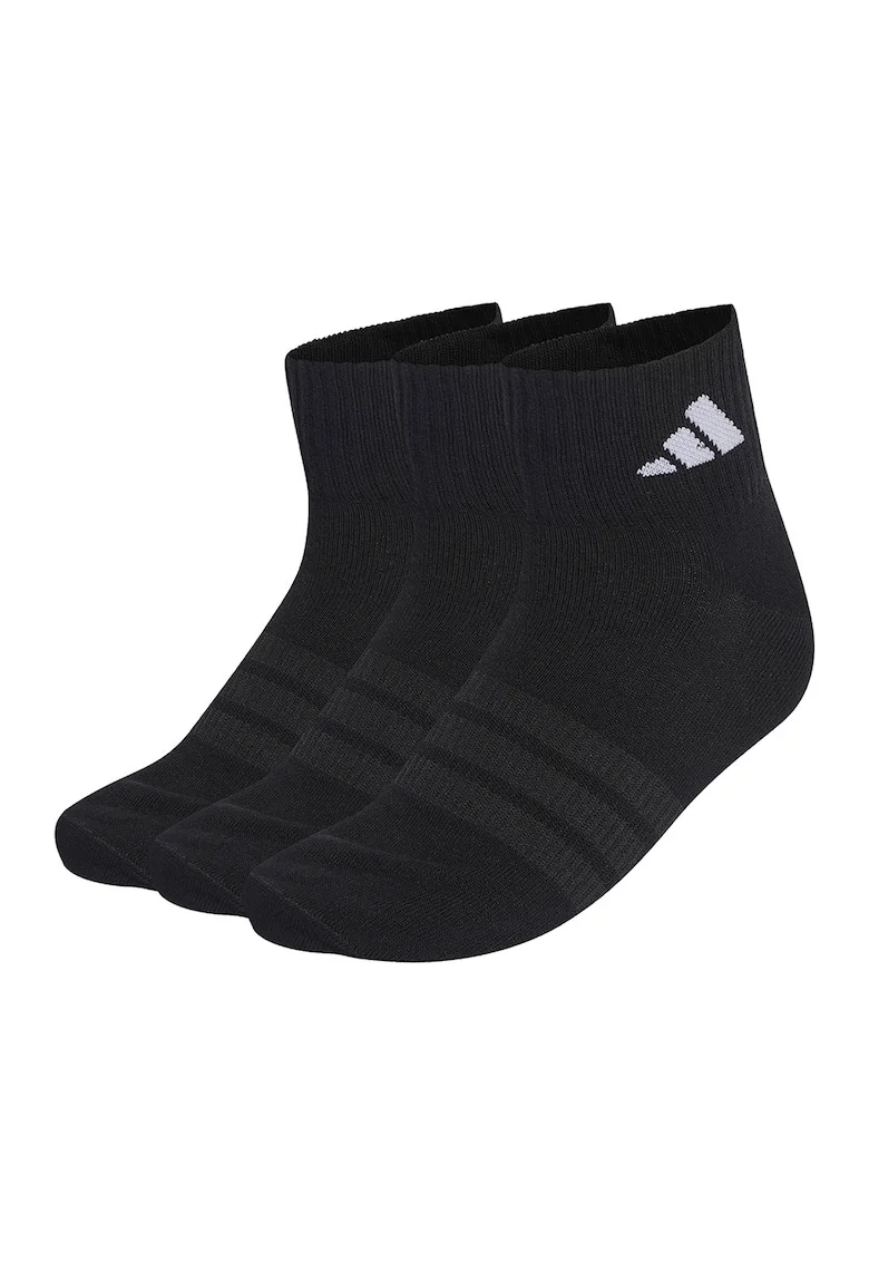 Set de sosete unisex din amestec de bumbac - 3 perechi, Alb/Negru
