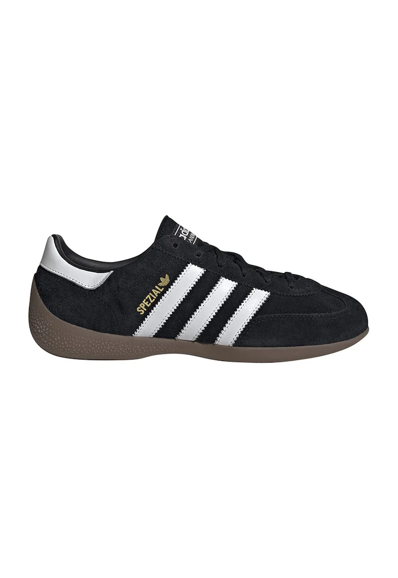Pantofi sport Spezial, cu sireturi pentru handbal, Negru/Alb optic