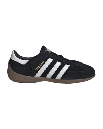 Pantofi sport Spezial, cu sireturi pentru handbal, Negru/Alb optic