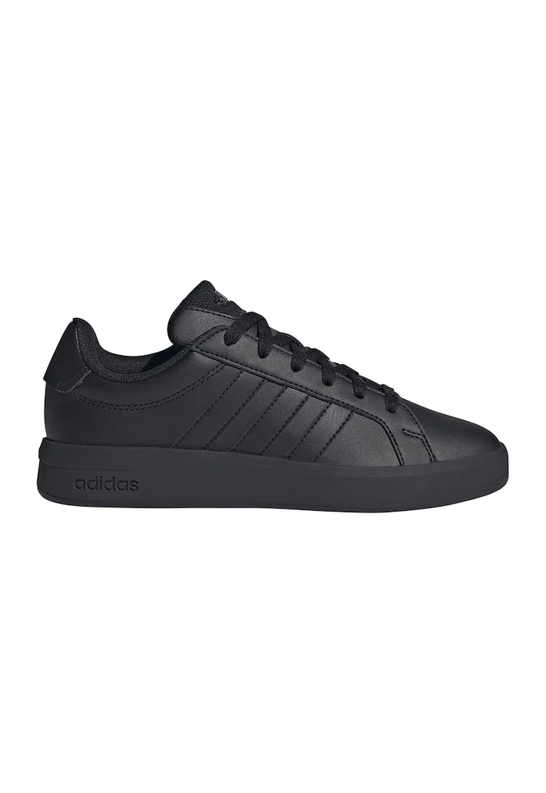 Pantofi sport Grand Court 3.0 de piele ecologica, Negru stins