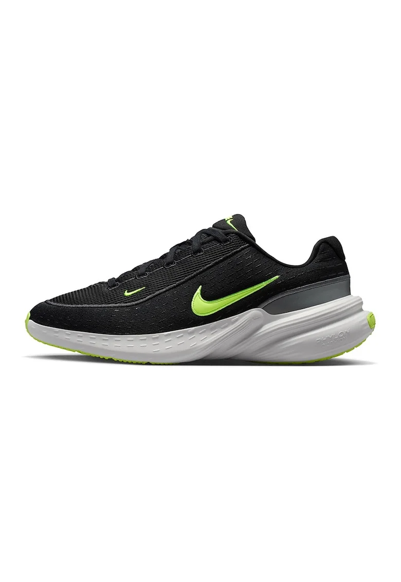 Pantofi sport Uplift cu broderie logo, Negru/Verde lime