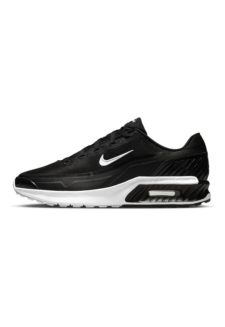 Pantofi sport Air Max Bia low-cut cu garnituri din material sintetic, Negru/Alb optic