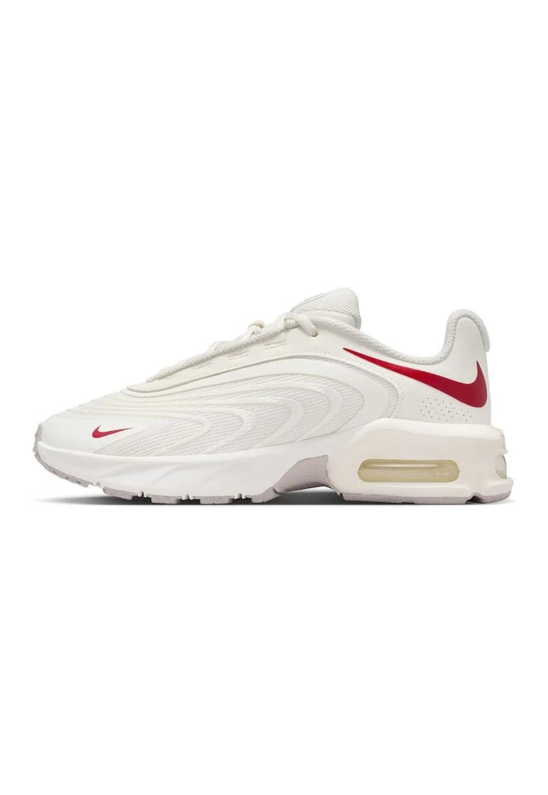Pantofi sport Air Max Fire din piele ecologica si plasa, Rosu/Alb murdar