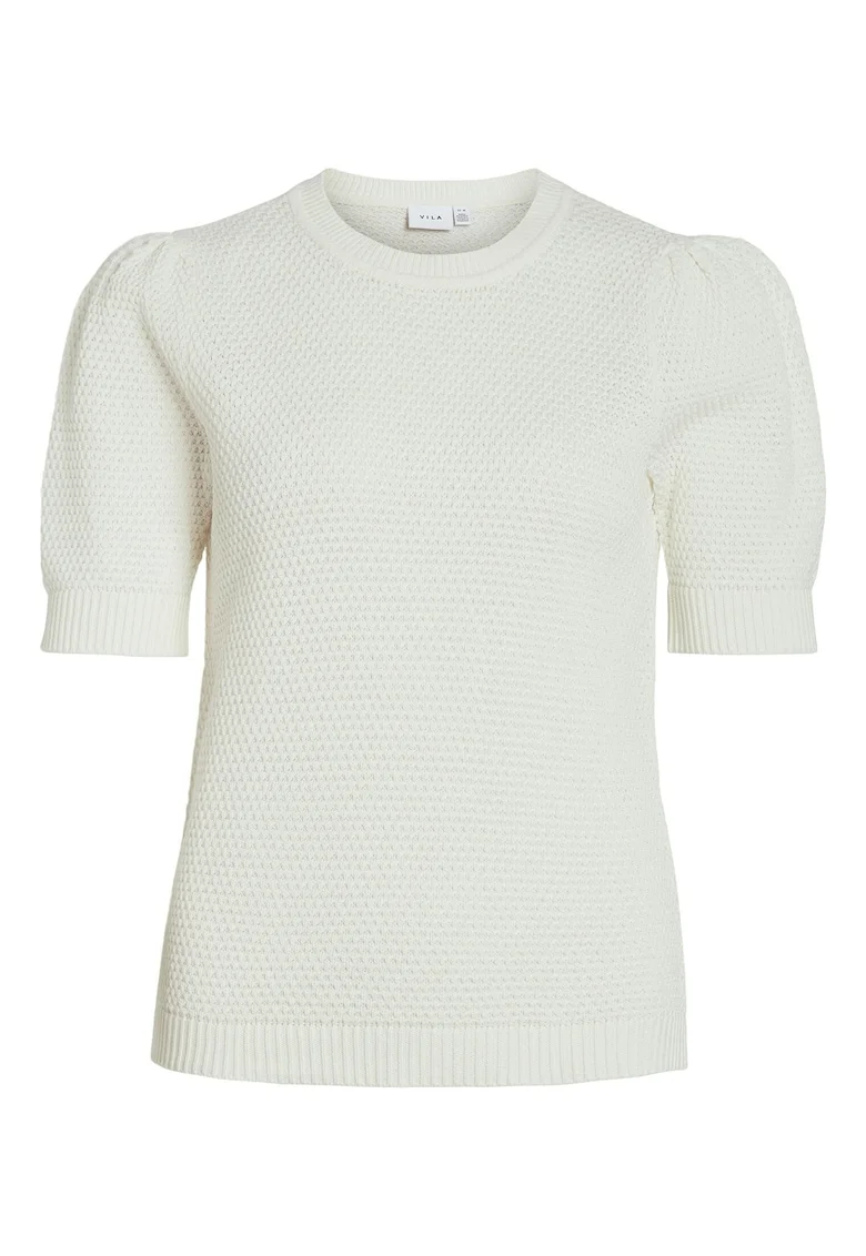 Pulover dama  14084421, Bumbac organic/Bumbac, Roz, Alb