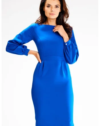 Rochie dama  Poliester, A597, Albastru