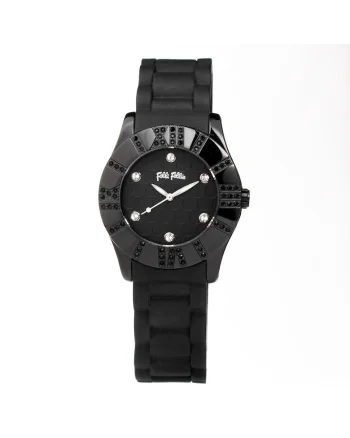 Ceas Dama,  Ceramic, 36mm, cureaua din silicon, rezistent la apă