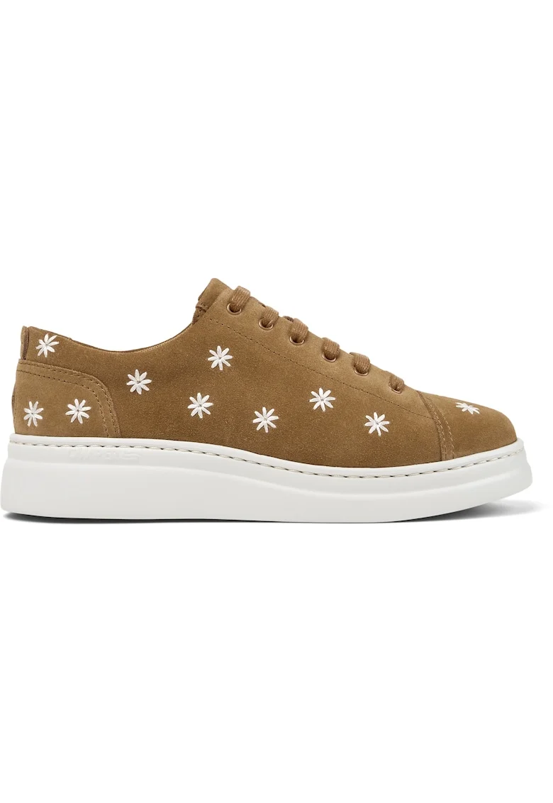 Pantofi sport Runner Up 1137 din piele nabuc, Maro