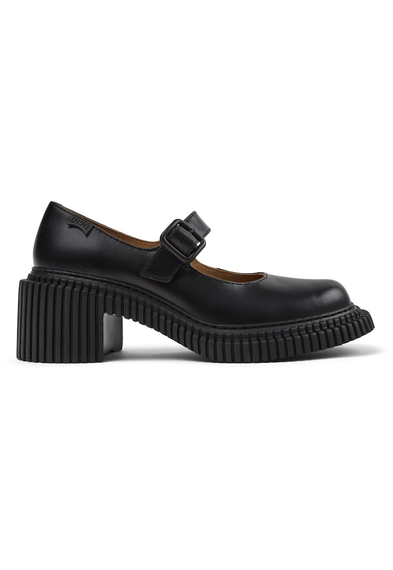 Pantofi Mary Jane cu varf rotund Pix London, Negru