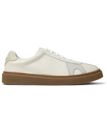 Pantofi sport Twentyfive Twins Runner de piele, Alb