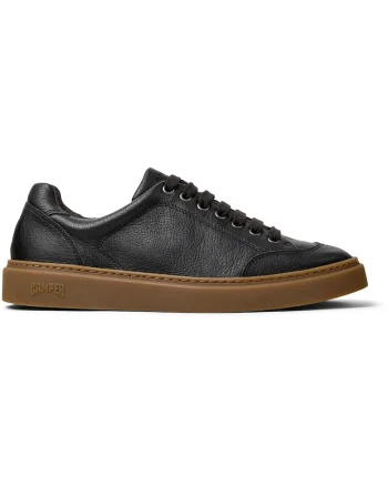 Pantofi sport Twentyfive Runner de piele, Negru