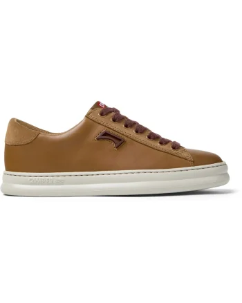 Pantofi sport Runner Four de piele, Maro