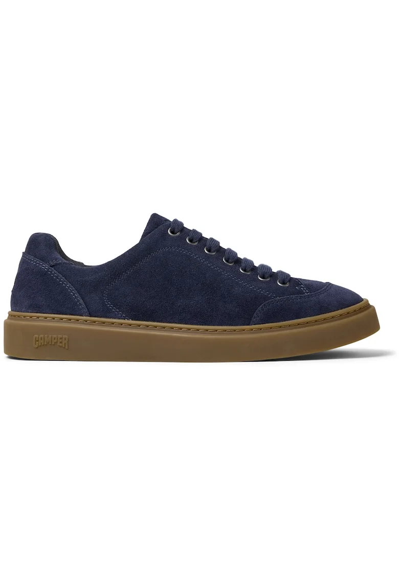 Pantofi sport Twentyfive din piele intoarsa cu brant moale, Albastru