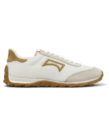 Pantofi sport Drift Walk cu garnituri din piele intoarsa, Alb/Alb murdar