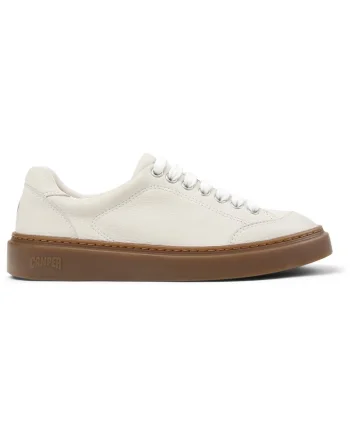 Pantofi sport Runner Twentyfive din piele, Alb/Alb murdar