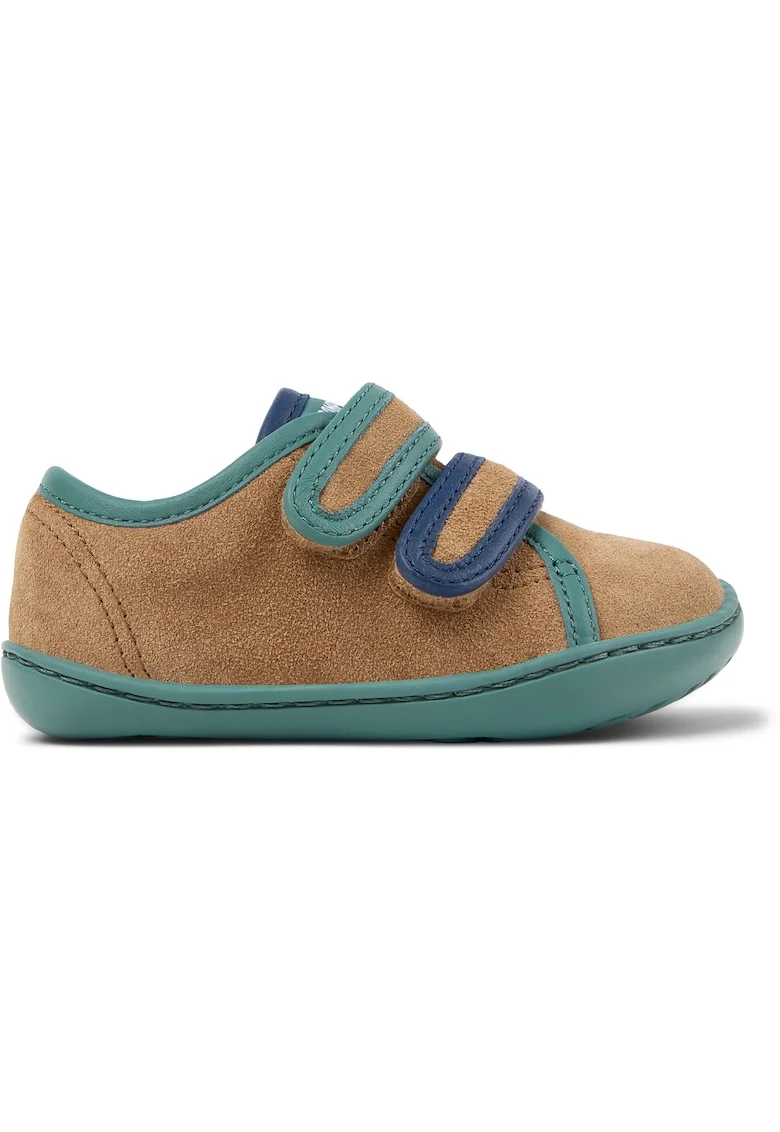 Pantofi sport Peu Cami Kids Twins din piele intoarsa, Maro