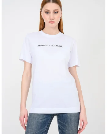 Tricou regular fit cu decolteu la bazza gatului, Alb/Negru