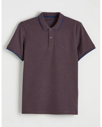Tricou polo slim fit, Violet