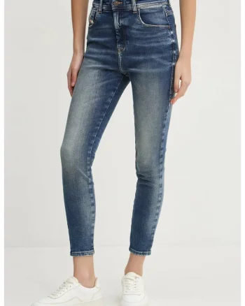 Blugi dama skinny  cu talie inalta Slandy, Denim Blue