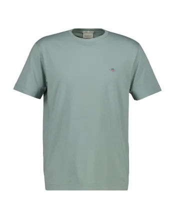 Tricou regular fit din bumbac Shield, Verde sparanghel